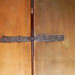 Extending Table - walnut veneer, solid walnut wood - 1860