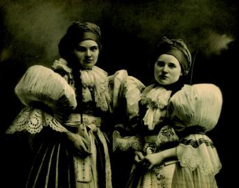 Two females in national costumes