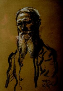 An old man with beard