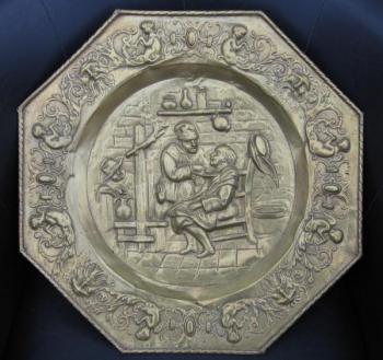 Plate - brass - 1890