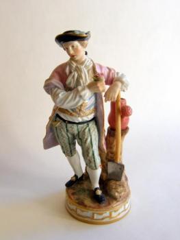 Porcelain Man Figurine - 1800