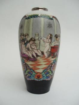 Porcelain Vase - white porcelain - Václav Podhrázský Bohemia - 1936