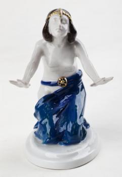 Porcelain Lady Figurine - white porcelain - Rosenthal, B. Boess - 1920
