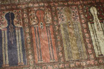 Wall Hanging Carpet - silk, wool - 1900