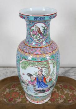 Vase - painted porcelain - 1960