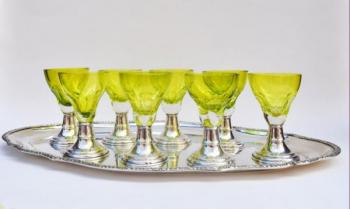 Silver Table Set - glass, silver - 1930