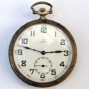 Pocket Watch - silver - Omega - 1930