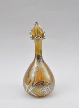 Vase - iridescent glass - Loetz Bohemia, decor candia Papillon - 1905