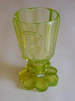 Glass with monogram