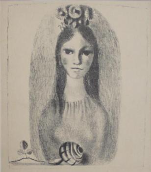 Karel Svolinsky - Girl with flowers