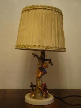 Figural Lamp - M. J. Hummel, W. Goebel Porzellan Fabrik Germany - 1950