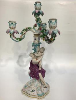 Porcelain Candle Holder - Míšeň-Meissen - 1890