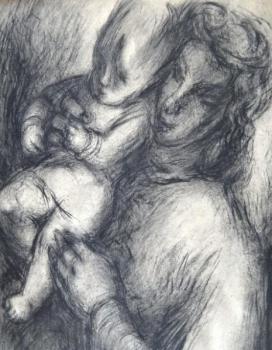 Milena Komrsova - Mother with child
