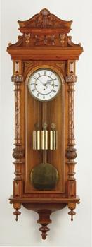 Wall Timepiece - wood, enamel - 1900