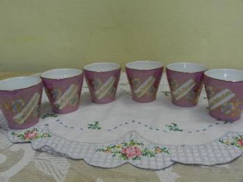 Porcelain Mugs - white porcelain - KPM Krister Germany - 1910
