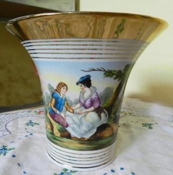 Porcelain Vase - white porcelain - 1900