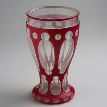 Glass - clear glass, pink glass - 1850