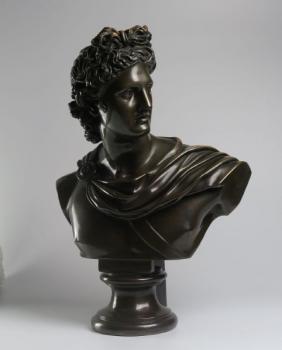Bust - patinated bronze - 1890