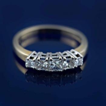 Ladies' Gold Ring - gold, diamond - 1980