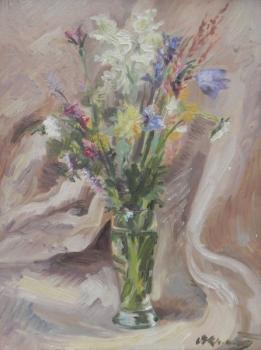 Still Life with Flowers - Viktor Viklický (1912 - 1982 - 1970