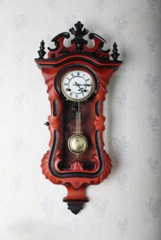 Wall Timepiece - solid wood - 1960