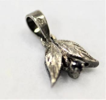 Pendant - silver, sapphire - 1940