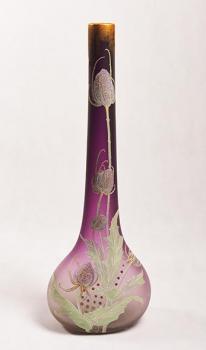 Vase - enamel, glass - 1910