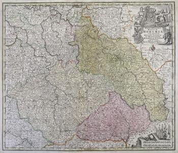 Map of Bohemia, ca 1740
