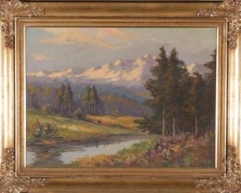 Mountain Landscape - Zavøel František - 1935