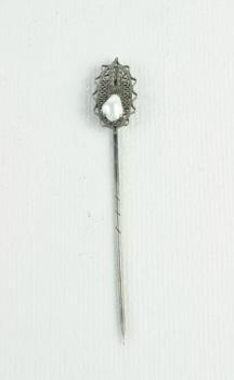 Tie Pin - pearl, silver - Marie Køivánková - 1920
