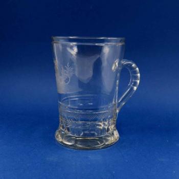 Glass Spa Sipping Cup - clear glass - 1815