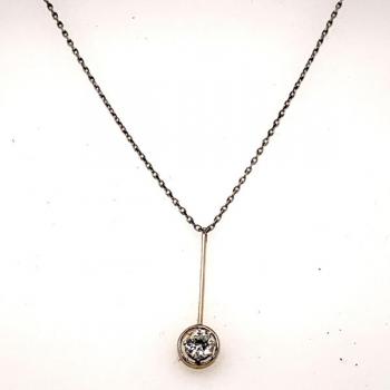 Brilliant Necklace - platinum, brilliant cut diamond - 1920