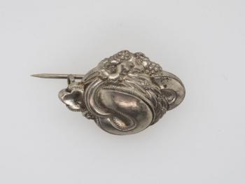silver brooch - silver - 1950