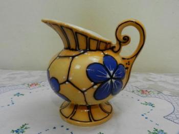 Ceramic Jug - ceramics, majolica - Ditmar Ubach, Teplice - 1930