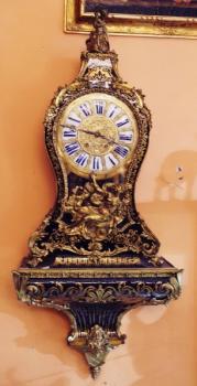 Console Clock - bronze, wood - 1870