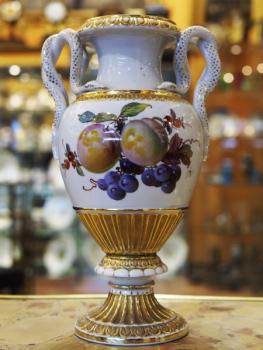 Porcelain Vase - white porcelain - Meissen - 1880