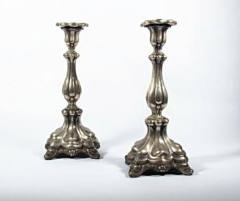 Pair of Silver Candelsticks - 1840