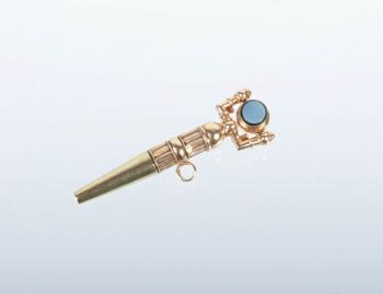 pocket watch key - gold - 1870