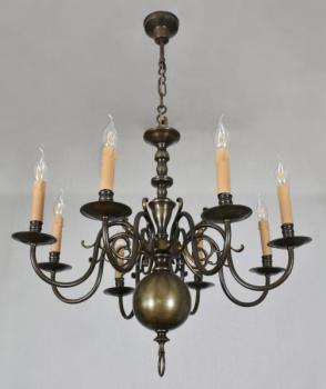 Eight Light Chandelier - bronze - 1948