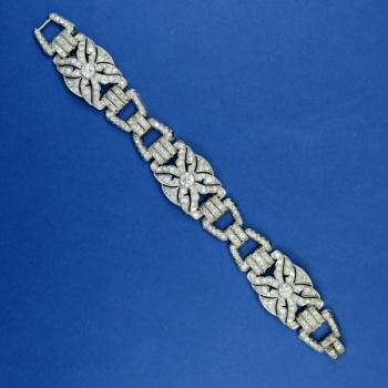 Platinum Bracelet - platinum, diamond - 1930