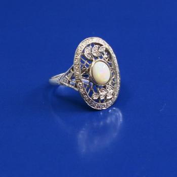 White Gold Ring - gold, diamond - 1950