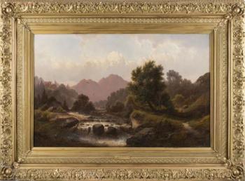 Mountain Landscape - Alexander N. Scherzer, Alpská krajina - 1880