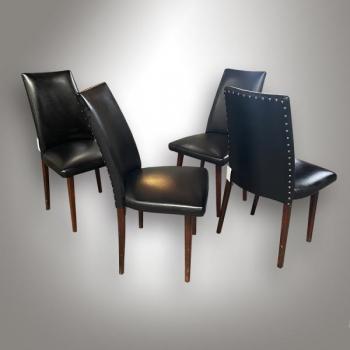Four Chairs - solid beech - 1970