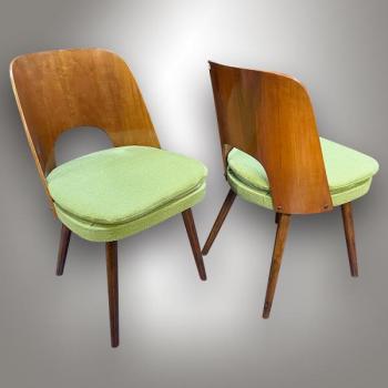 Four Chairs - solid beech, plywood - Oswald Haerdtl (1899 - 1959) - 1960