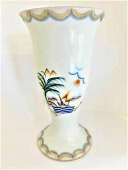 Porcelain Vase - painted porcelain - Pirkenhamer - EPIAG - 1930