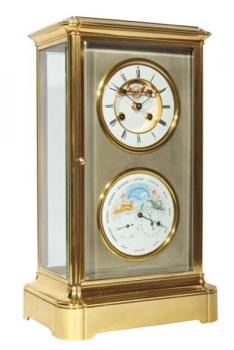 French mantel clock with perpetual calendar