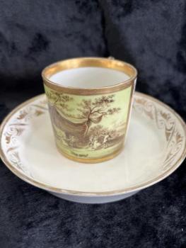Cup and Saucer - porcelain - Víden¡,Rakousko - 1815