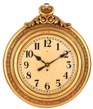 Clock - solid wood - 1870