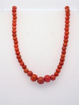 Coral Necklace - gold, coral