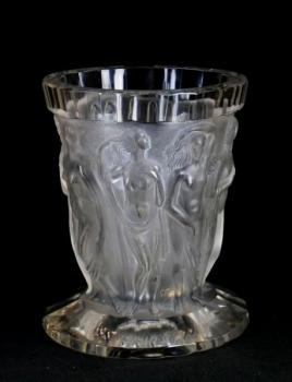 Vase - colorless glass, cut glass - Heinrich Hoffmann, František Pazaurek - 1930